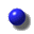 blauer
                          Verschnerungsknopf